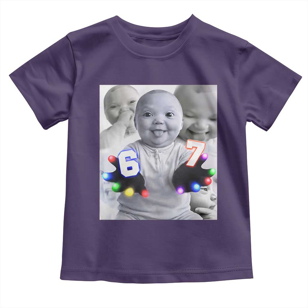 Gloving Niche 67 Ai Baby Meme Toddler T Shirt Six Seven Hand Funny Laughing Baby