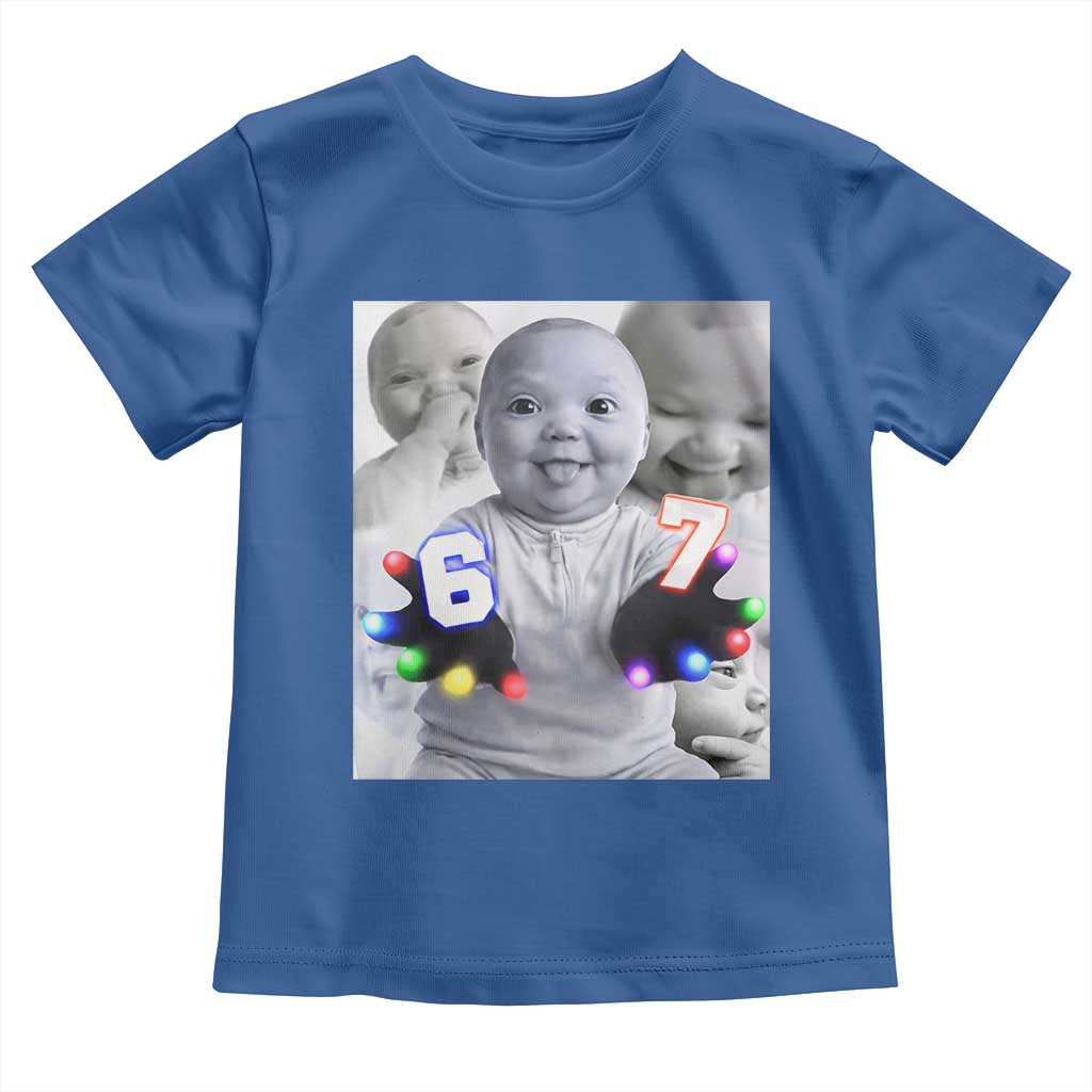 Gloving Niche 67 Ai Baby Meme Toddler T Shirt Six Seven Hand Funny Laughing Baby
