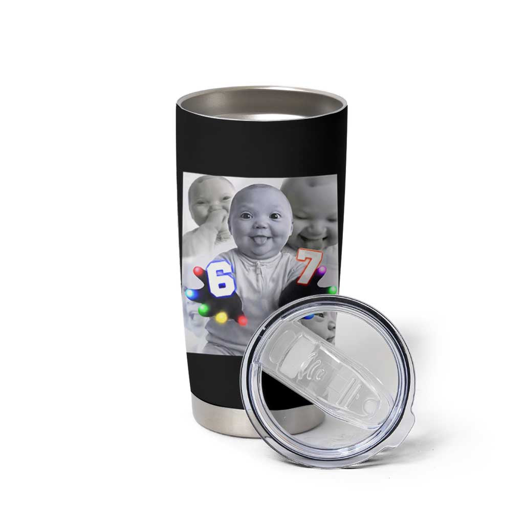 Gloving Niche 67 Ai Baby Meme Tumbler Cup Six Seven Hand Funny Laughing Baby