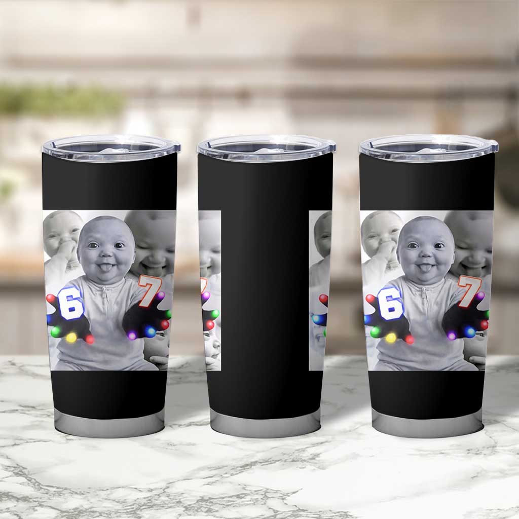 Gloving Niche 67 Ai Baby Meme Tumbler Cup Six Seven Hand Funny Laughing Baby