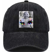 Gloving Niche 67 Ai Baby Meme Washed Cotton Baseball Cap Six Seven Hand Funny Laughing Baby