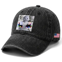 Gloving Niche 67 Ai Baby Meme Washed Cotton Baseball Cap Six Seven Hand Funny Laughing Baby
