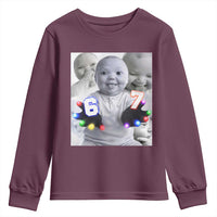 Gloving Niche 67 Ai Baby Meme Youth Sweatshirt Six Seven Hand Funny Laughing Baby