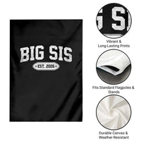 Big Sis Est 2026 Garden Flag Big Sister Baby Announcement