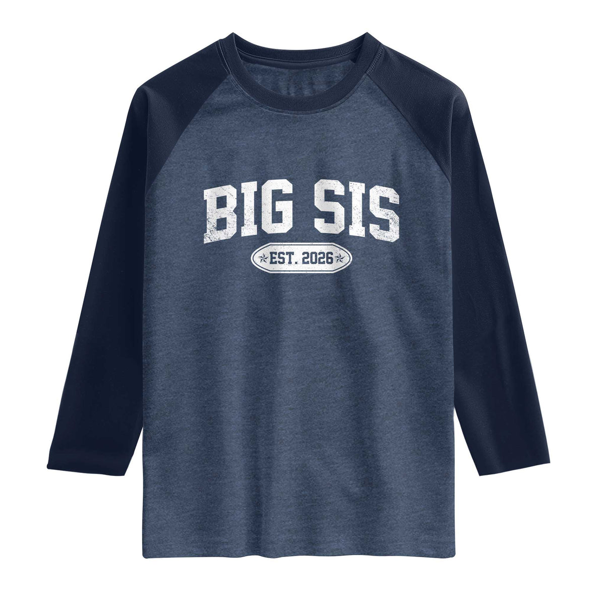 Big Sis Est 2026 Raglan Shirt Big Sister Baby Announcement