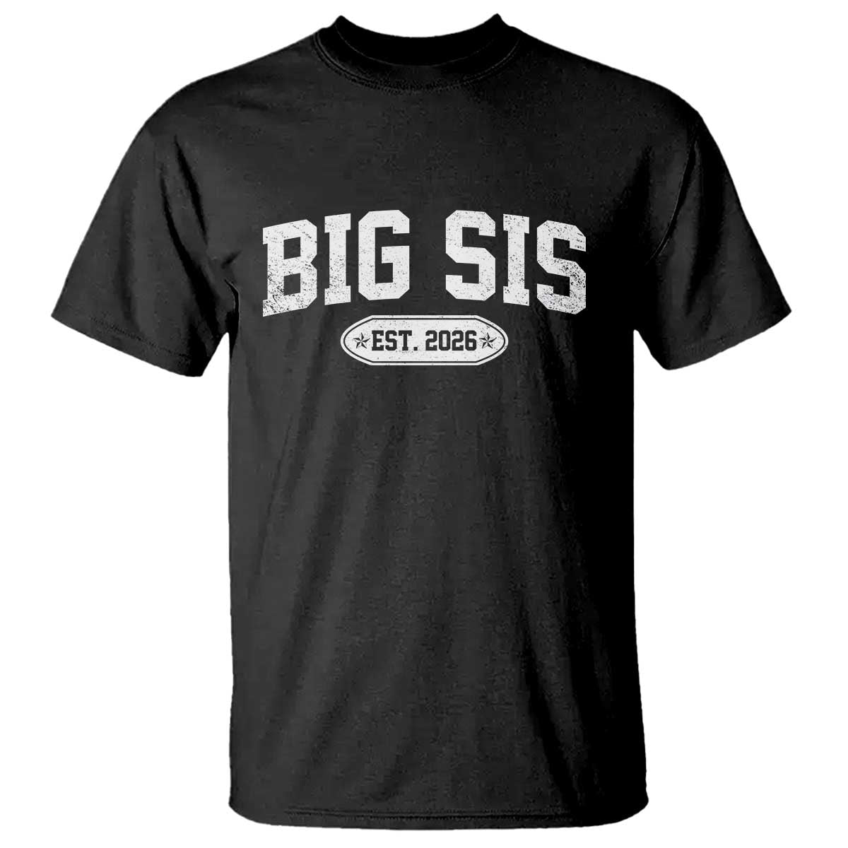 Big Sis Est 2026 T Shirt Big Sister Baby Announcement