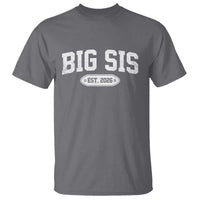 Big Sis Est 2026 T Shirt Big Sister Baby Announcement