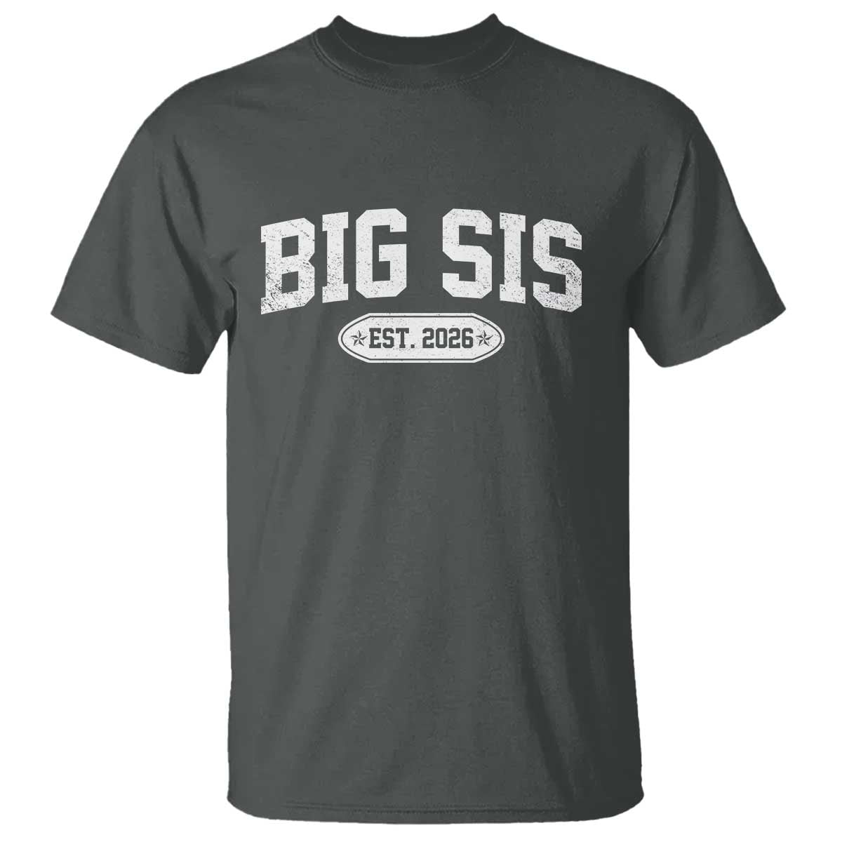 Big Sis Est 2026 T Shirt Big Sister Baby Announcement