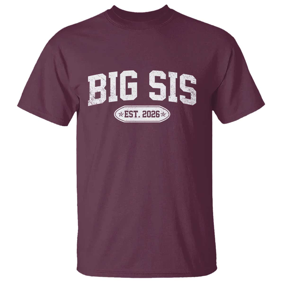 Big Sis Est 2026 T Shirt Big Sister Baby Announcement