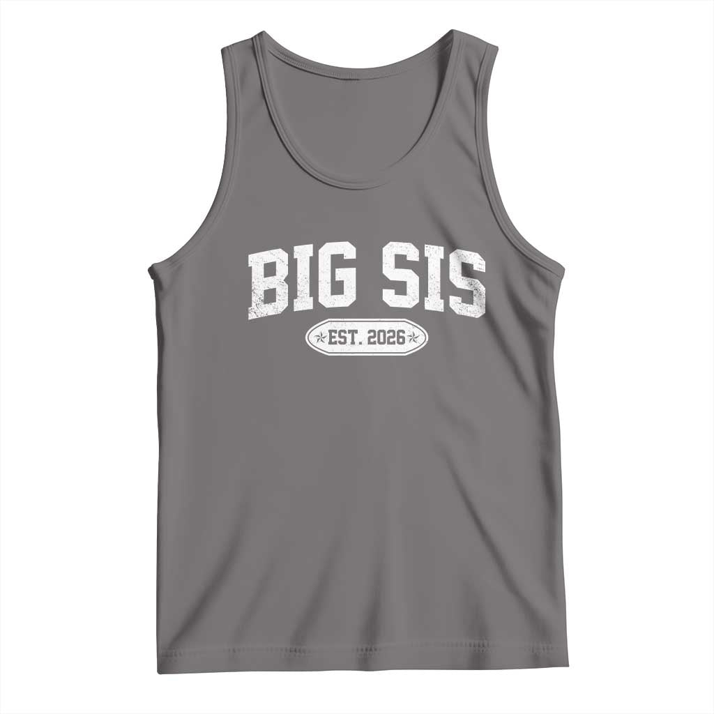 Big Sis Est 2026 Tank Top Big Sister Baby Announcement