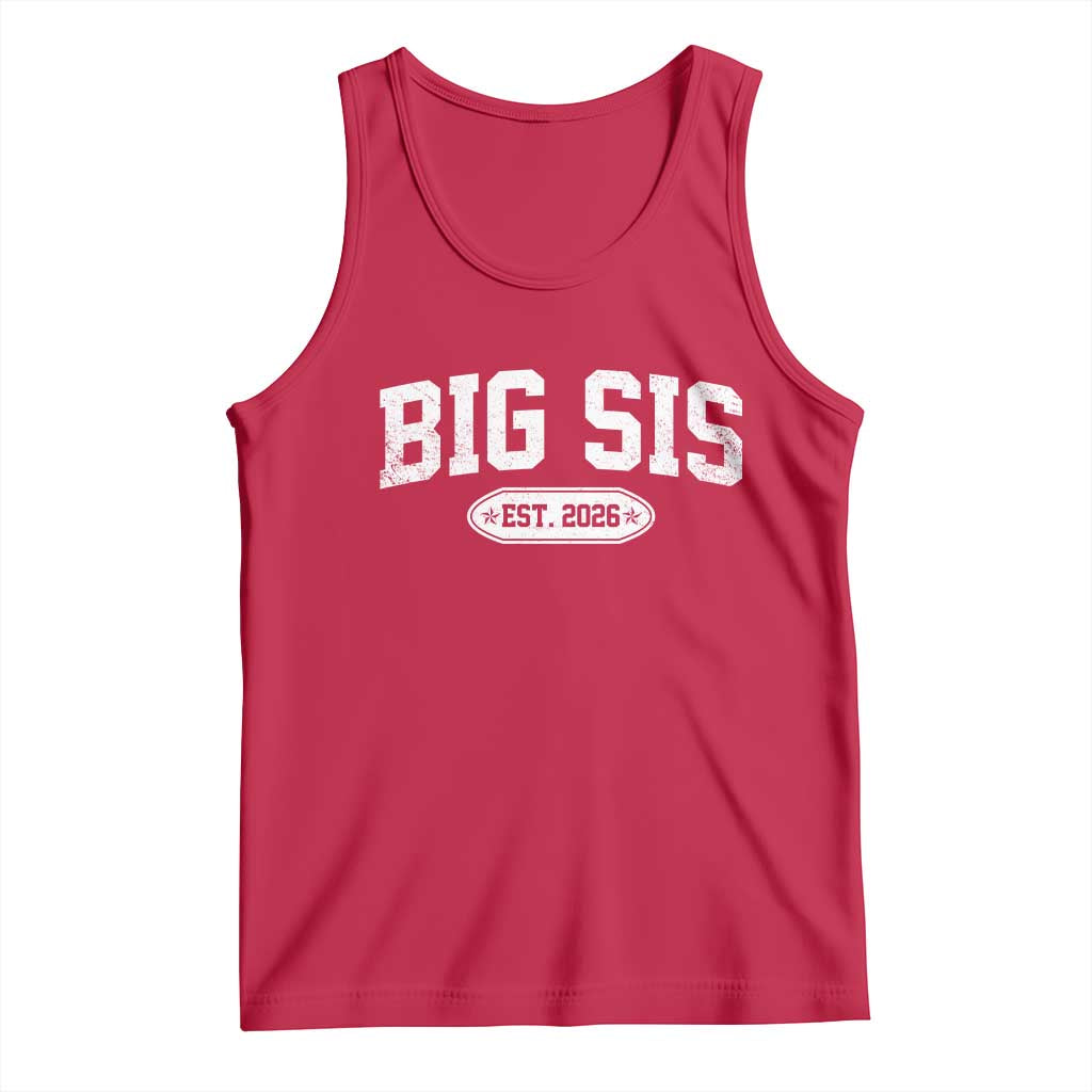Big Sis Est 2026 Tank Top Big Sister Baby Announcement