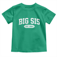 Big Sis Est 2026 Toddler T Shirt Big Sister Baby Announcement