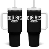 Big Sis Est 2026 Tumbler With Handle Big Sister Baby Announcement