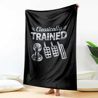 Classically Trained Throw Blanket Dimmer Manual Transmission Car Humor Pedals Driving
