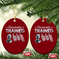 Classically Trained Ceramic Ornament Dimmer Manual Transmission Car Humor Pedals Driving