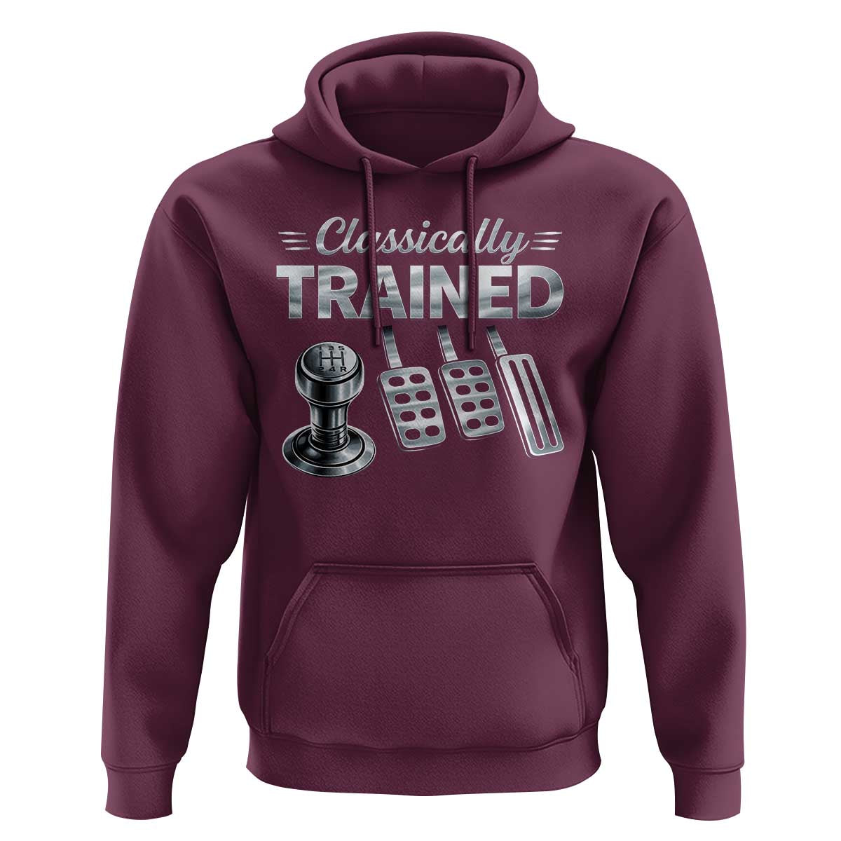Classically Trained Hoodie Dimmer Manual Transmission Car Humor Pedals Driving