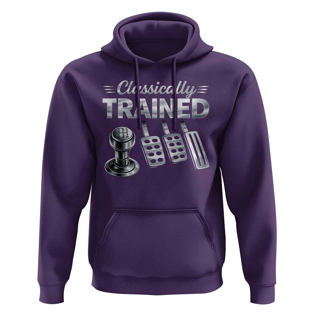 Classically Trained Hoodie Dimmer Manual Transmission Car Humor Pedals Driving