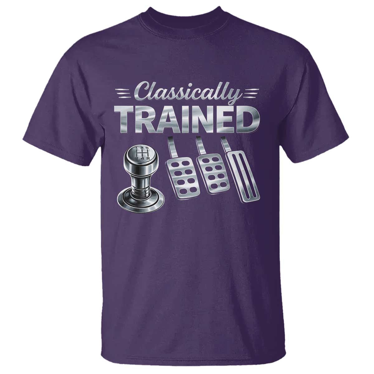 Classically Trained T Shirt Dimmer Manual Transmission Car Humor Pedals Driving