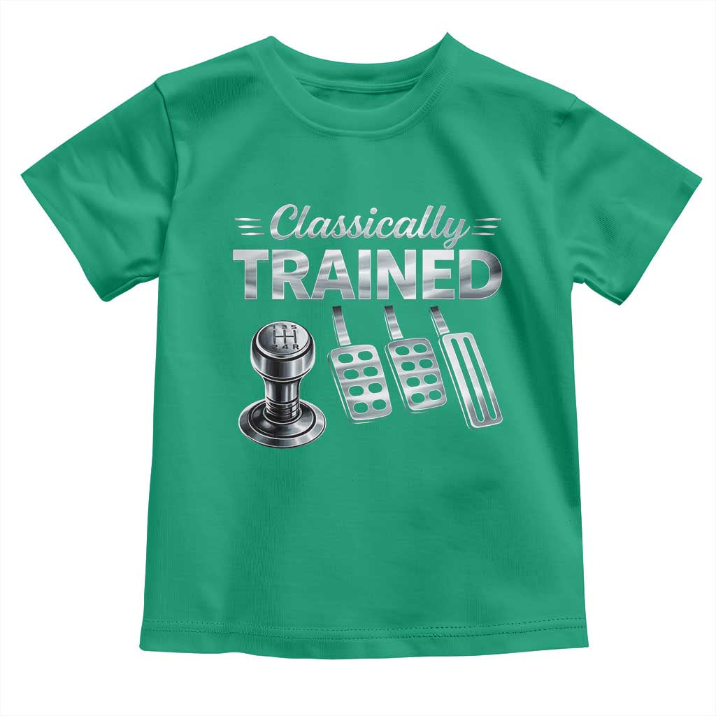 Classically Trained Toddler T Shirt Dimmer Manual Transmission Car Humor Pedals Driving