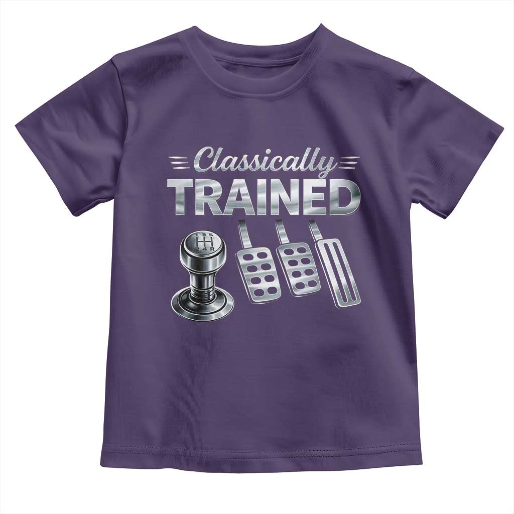 Classically Trained Toddler T Shirt Dimmer Manual Transmission Car Humor Pedals Driving