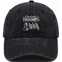 Classically Trained Washed Cotton Baseball Cap Dimmer Manual Transmission Car Humor Pedals Driving