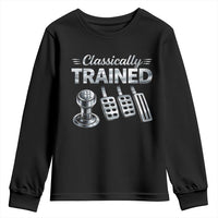 Classically Trained Youth Sweatshirt Dimmer Manual Transmission Car Humor Pedals Driving