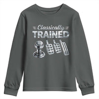 Classically Trained Youth Sweatshirt Dimmer Manual Transmission Car Humor Pedals Driving