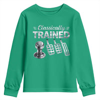 Classically Trained Youth Sweatshirt Dimmer Manual Transmission Car Humor Pedals Driving