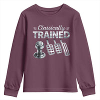 Classically Trained Youth Sweatshirt Dimmer Manual Transmission Car Humor Pedals Driving