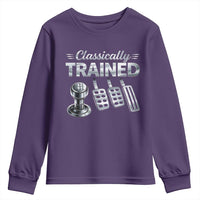 Classically Trained Youth Sweatshirt Dimmer Manual Transmission Car Humor Pedals Driving