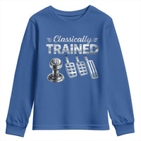 Classically Trained Youth Sweatshirt Dimmer Manual Transmission Car Humor Pedals Driving
