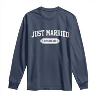 Just Married 10 Years Ago Long Sleeve Shirt 10th Wedding Anniversary Matching