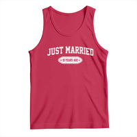 Just Married 10 Years Ago Tank Top 10th Wedding Anniversary Matching