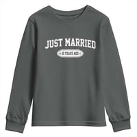 Just Married 10 Years Ago Youth Sweatshirt 10th Wedding Anniversary Matching