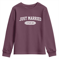 Just Married 10 Years Ago Youth Sweatshirt 10th Wedding Anniversary Matching