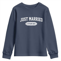 Just Married 10 Years Ago Youth Sweatshirt 10th Wedding Anniversary Matching