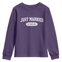 Just Married 10 Years Ago Youth Sweatshirt 10th Wedding Anniversary Matching