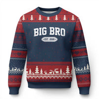 Big Bro Est 2026 Ugly Christmas Sweater Big Brother Baby Announcement