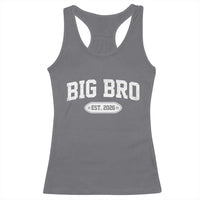 Big Bro Est 2026 Racerback Tank Top Big Brother Baby Announcement