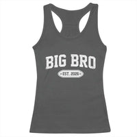 Big Bro Est 2026 Racerback Tank Top Big Brother Baby Announcement