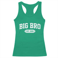 Big Bro Est 2026 Racerback Tank Top Big Brother Baby Announcement
