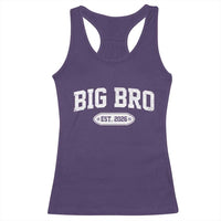 Big Bro Est 2026 Racerback Tank Top Big Brother Baby Announcement