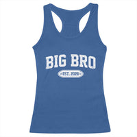 Big Bro Est 2026 Racerback Tank Top Big Brother Baby Announcement
