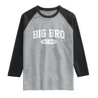 Big Bro Est 2026 Raglan Shirt Big Brother Baby Announcement
