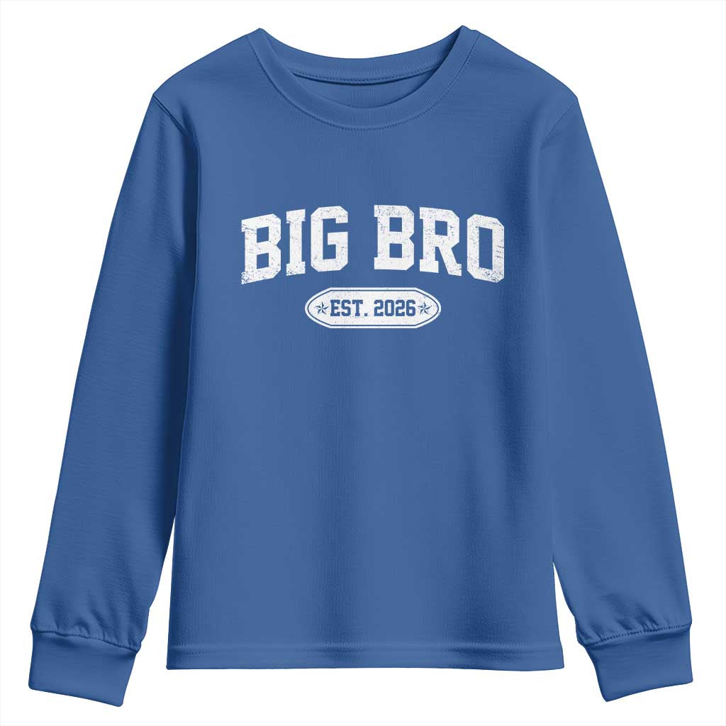 Big Bro Est 2026 Youth Sweatshirt Big Brother Baby Announcement
