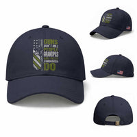 Funny Grandpa Baseball Cap Guns Dont Kill People Grandpas With Pretty Granddaughters Do US Flag
