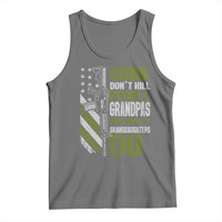 Funny Grandpa Tank Top Guns Dont Kill People Grandpas With Pretty Granddaughters Do US Flag
