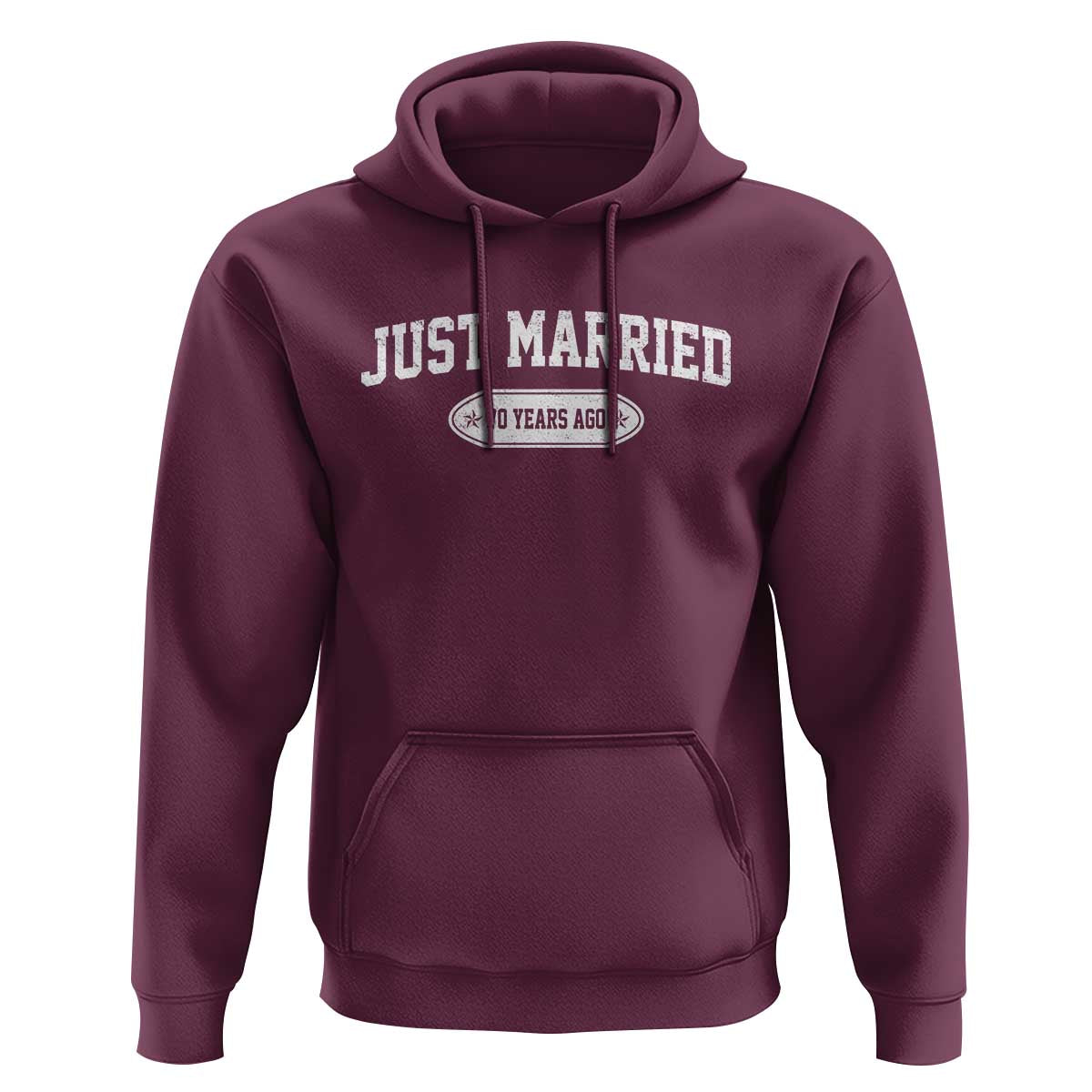 Just Married 70 Years Ago Hoodie 70th Wedding Anniversary Matching