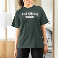 Just Married 70 Years Ago T Shirt For Women 70th Wedding Anniversary Matching