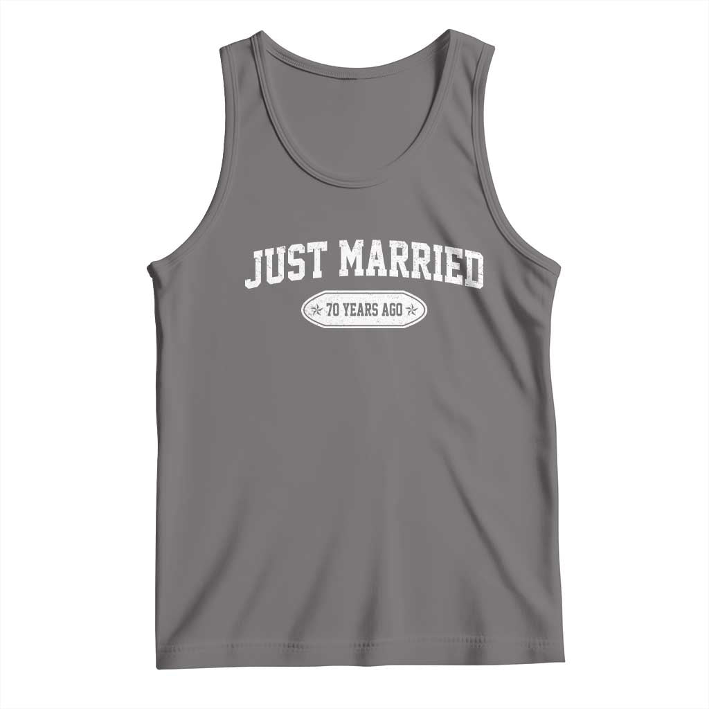 Just Married 70 Years Ago Tank Top 70th Wedding Anniversary Matching